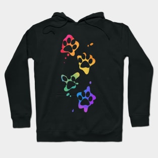 Rainbow Splat Paws Hoodie